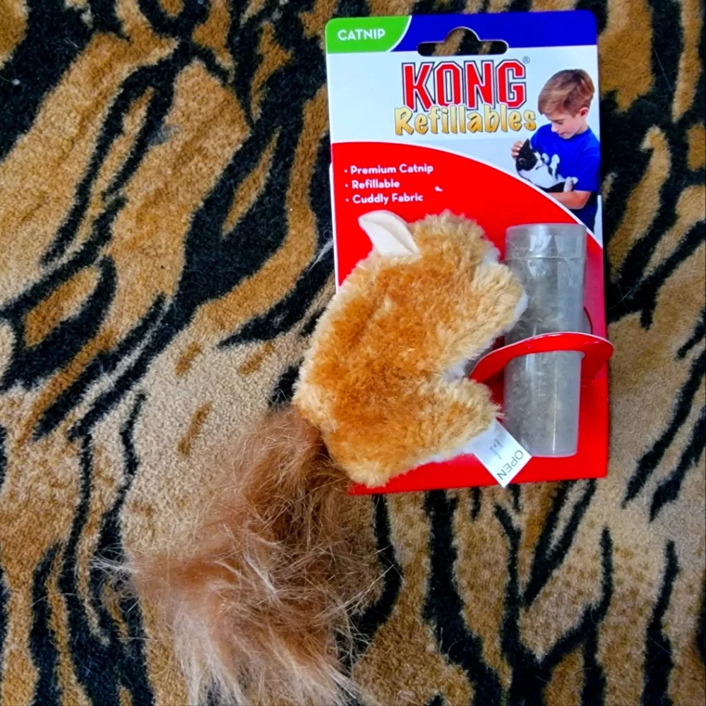 KONG Refillables Catnip Squirl Toy Ea.